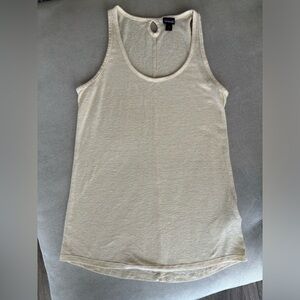 Patagonia Women’s Mount Airy Scoop Tank Sz. Small - soft buttery yellow/cream